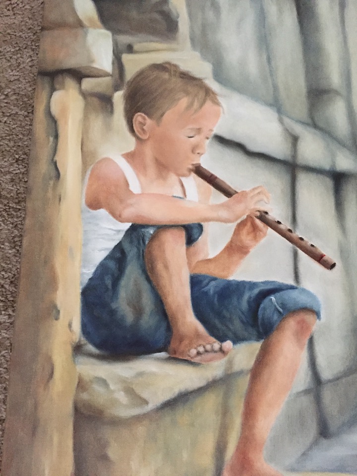2023 Inspired by a Picture Challenge - Whistler boy with whistle