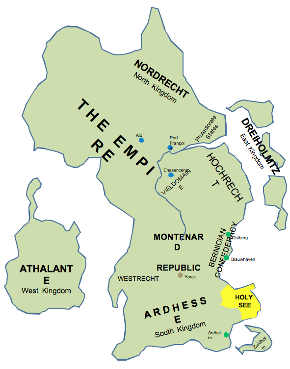 Map of the Empire - Terre Nouvelle Map of the Empire - Terre Nouvelle - Michael Arram