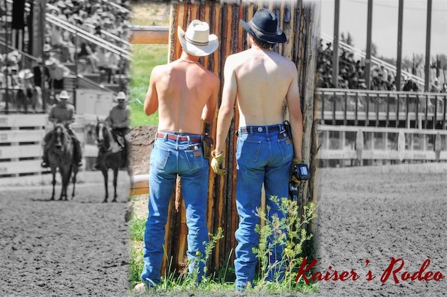 Kaiser's Rodeo - The picture is reproduced from a historic photo and an image from Tumblr, both in the public domain and provided here under the doctrine of Fair Use which is believed to apply. Kaiser's Rodeo