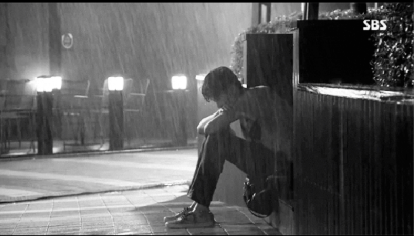 Boy, sitting in the rain Boy, sitting in the rain