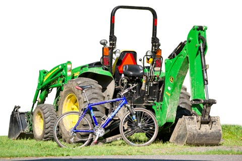 Singletrack Mind - Digging In: Backhoe and bike Singletrack Mind - Digging In: Backhoe and bike