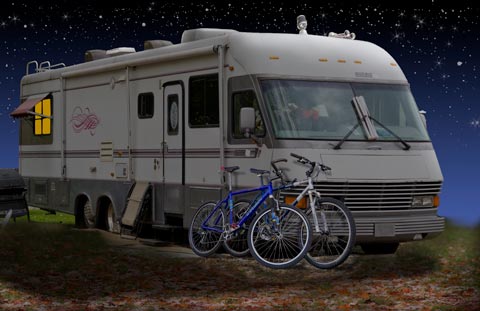 Singletrack Mind - Houston, We Have Lip Lock: Motorhome and bikes Singletrack Mind - Houston, We Have Lip Lock: Motorhome and bikes